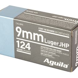 AGUILA 9MM 124GR JHP 50/500