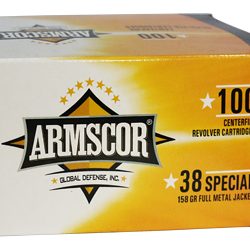 ARMSCOR 38SPL 158GR FMJ 100/1200