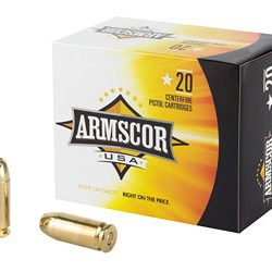 ARMSCOR 40S&W 180GR JHP 20/500