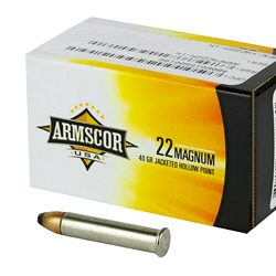ARMSCOR 22WMR 40GR JHP 50/2000