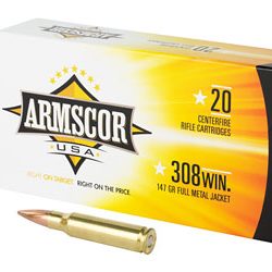 ARMSCOR 308WIN 147GR FMJ 20/200