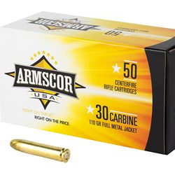 ARMSCOR 30CARB 110GR FMJ 50/1000
