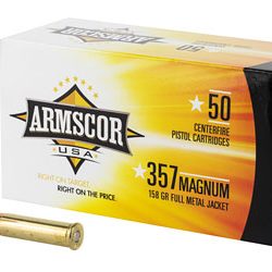 ARMSCOR 357MAG 158GR FMJ 50/1000