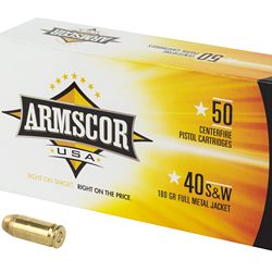 ARMSCOR 40SW 180GR FMJ 50/1000