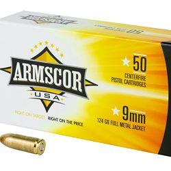 ARMSCOR 9MM 124GR FMJ 50/1000