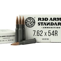 CENT ARMS 762X54R 148GR FMJ 20/620