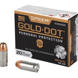 SPR GOLD DOT 380ACP 90GR HP 20/200