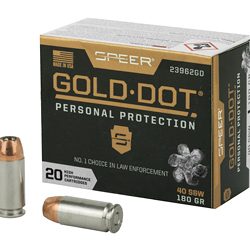 SPR GOLD DOT 40SW 180GR HP 20/200