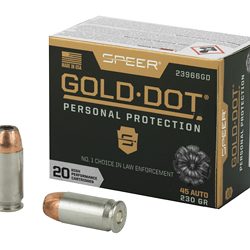 SPR GOLD DOT 45ACP 230GR HP 20/200