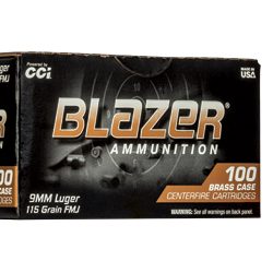 BLAZER 9MM 115GR FMJ 100CT BOX