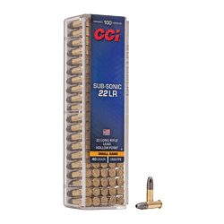 CCI 22 SUBSONIC 40GR HP 100/5000