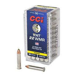 CCI 22WMR 30GR VARMINT TIP 50/2000