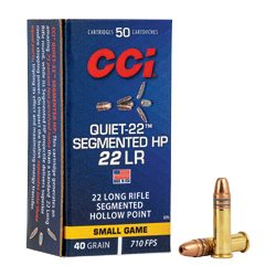 CCI QUIET SEGMENTED 22LR 40GR HP 50