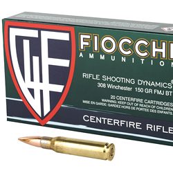 FIOCCHI 308WIN 150GR FMJBT 20/200