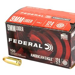 FED AM EAGLE 9MM 124GR FMJ 100RD