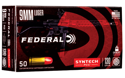 Federal 9mm Luger (9x19 Parabellum) 130gr - 50 Rounds-$12 Shipping
