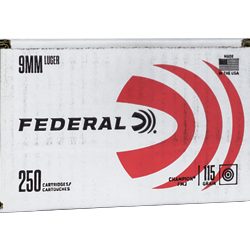 FED CHAMP 9MM 115GR FMJ 250/1000