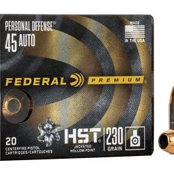 FED PRM HST 45ACP 230GR JHP 20/200