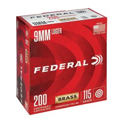 FED CHAMP 9MM 115GR FMJ 200/1000