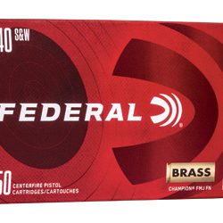 FED CHAMP 40S&W 180GR FMJ BRSS 50/1