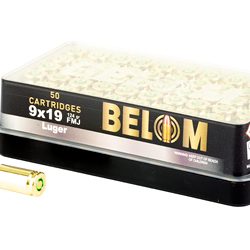 BELOM 9MM 124GR FMJ BRASS 50/1000