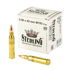 STERLING 5.56 M193 55GR FMJ 30/1500