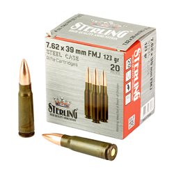 STERLING SC 762X39 123GR FMJ 20/1000