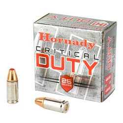 HRNDY 9MM+P 124GR CRT DUTY 25/250