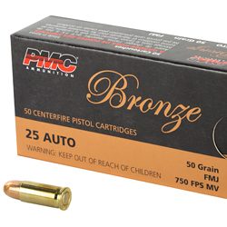 PMC BRNZ 25ACP 50GR FMJ 50/1000
