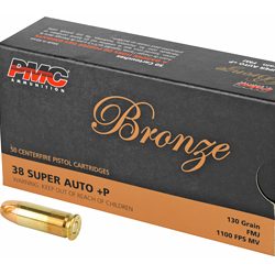 PMC BRNZ 38SUPER +P 130 FMJ 50/1000