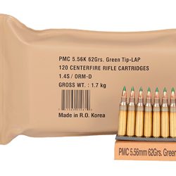 PMC XTAC 556NATO 62GR GT-LAP 6 BX BP