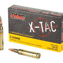 PMC XTAC 556NATO 55GR FMJBT 20/1000-$12 Shipping