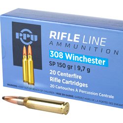 PPU 308WIN SP 150GR 20/200