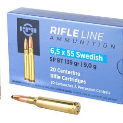 PPU 6.5X55 SWEDISH SP 139GR 20/200
