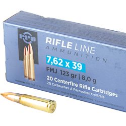 PPU 7.62X39 FMJ 123GR 20/1000