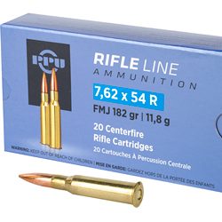 PPU 7.62X54R FMJ 182GR 20/200