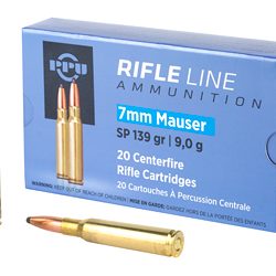 PPU 7MM MAUSER SP 139GR 20/200