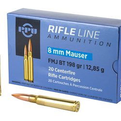PPU 8MM MAUSER FMJ 198GR 20/200