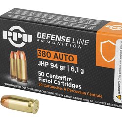 PPU 380ACP JHP 94GR 50/1000