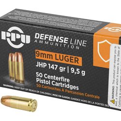 PPU 9MM JHP 147GR 50/1000