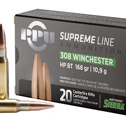 PPU SUPREME 308WIN 168GR HPBT 20/200