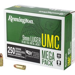 REM UMC MP 9MM 115GR FMJ 250/1000