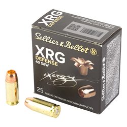 S&B 40 S&W 130GR XRG 25/1000
