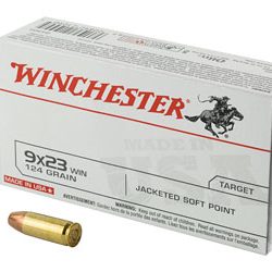WIN USA 9X23WIN 124GR JSP 50/500