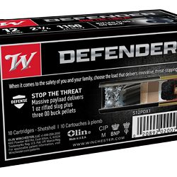 WIN DEFENDER 12GA 2.75" 3-00/1OZ 10/