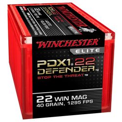 WIN DEFENDER 22WMR 40GR JHP 50/1000