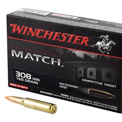 WIN MATCH 308WIN 168GR SM BTHP 20/