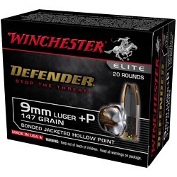 WIN DEFENDER 9MM 147GR JHP 20/200