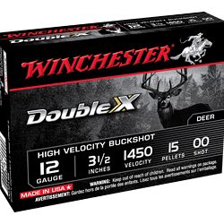 WIN DBLX 12GA 3.5" 00BK 15PLT 5/250