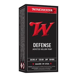 WIN USA 38SPL+P 125GR JHP 50/500